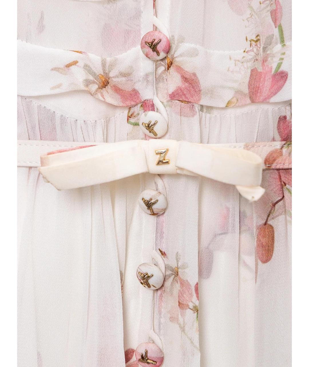 ZIMMERMANN Белое вискозное повседневное платье, фото 3