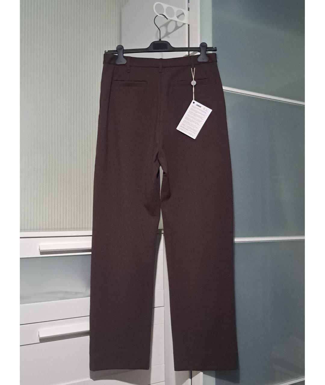 RAG & BONE Бордовые вискозные брюки широкие, фото 2