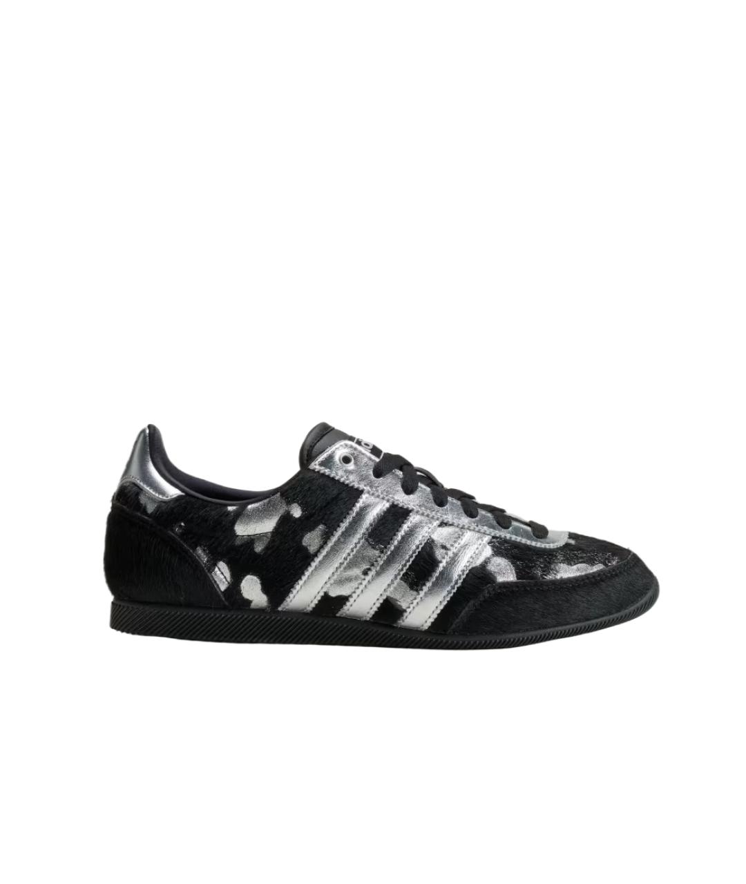 ADIDAS Черные кожаные кроссовки, фото 1