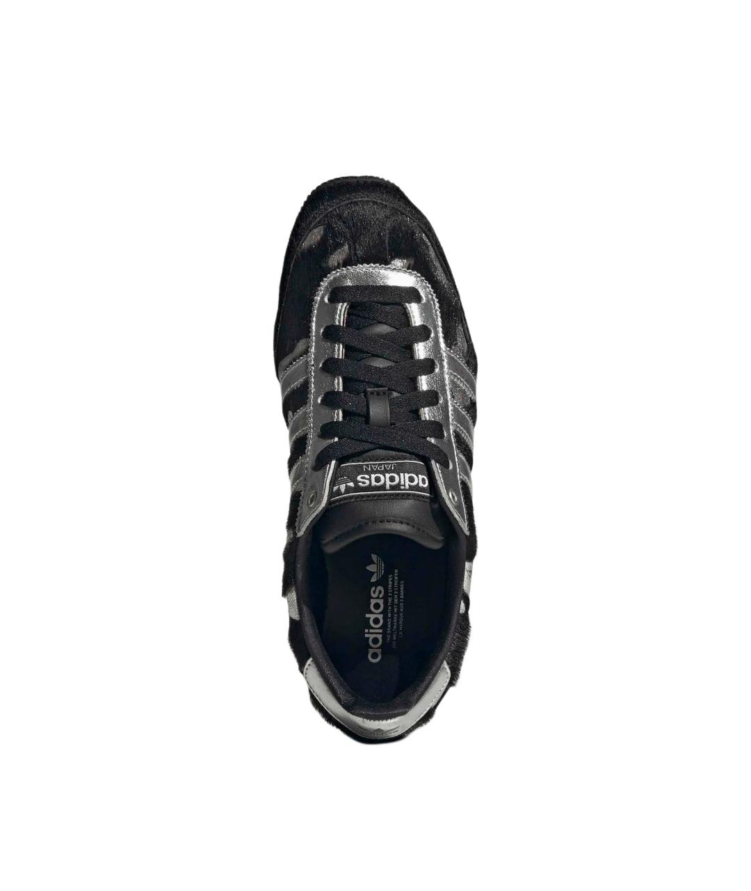 ADIDAS Черные кожаные кроссовки, фото 3