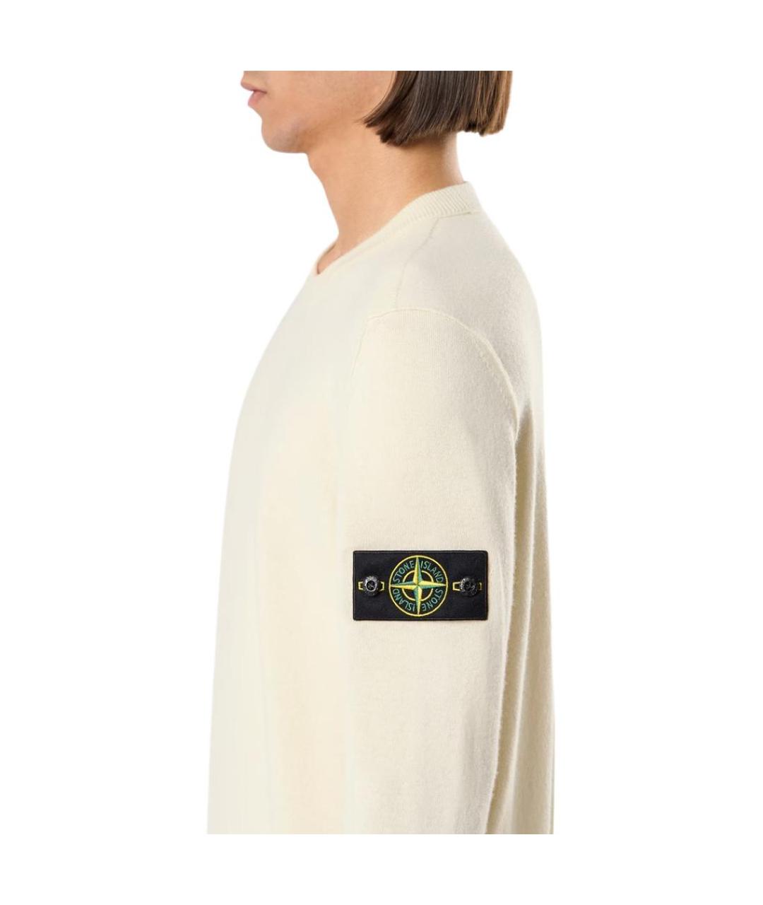 STONE ISLAND Бежевый джемпер / свитер, фото 5