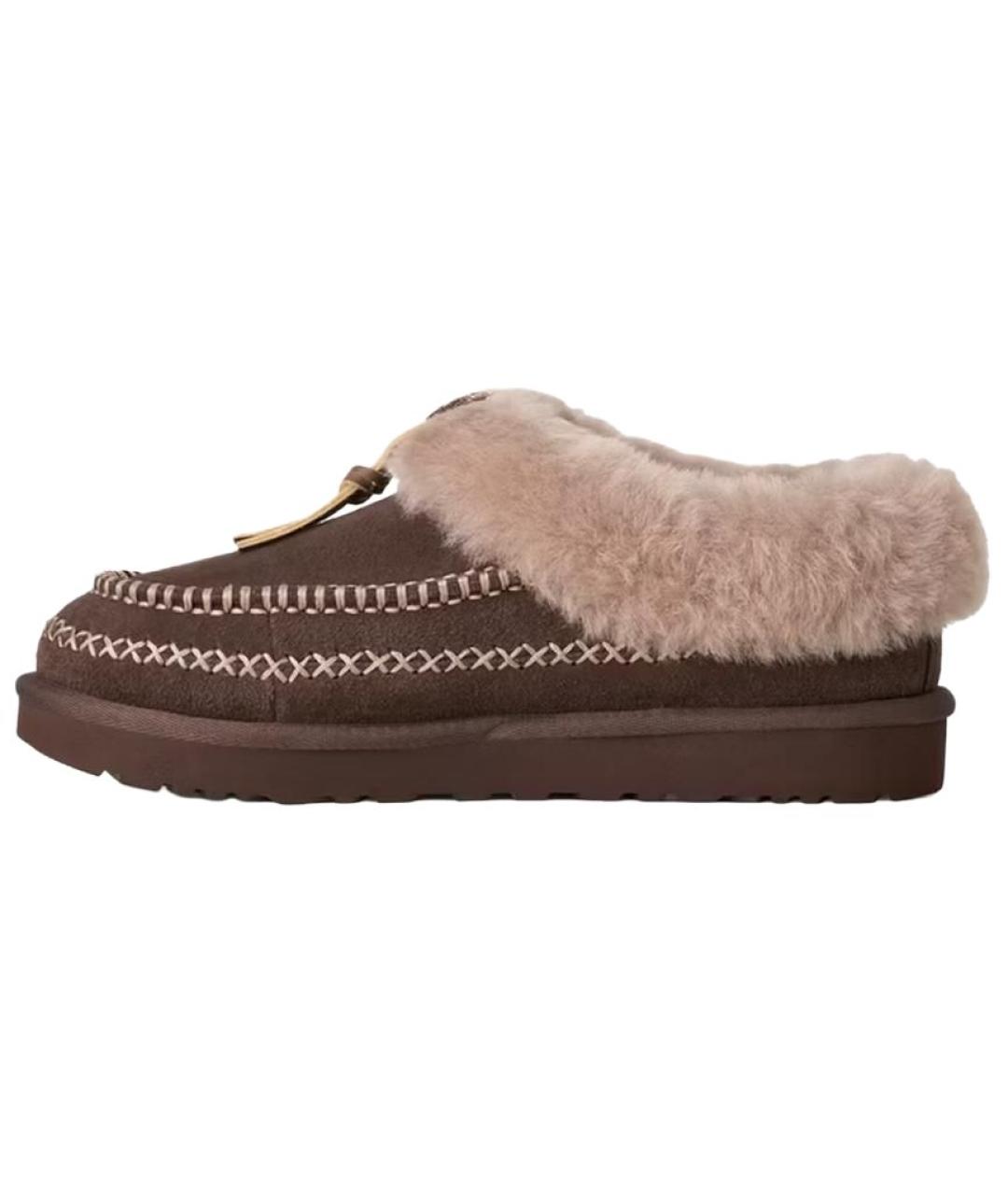 UGG Коричневые замшевые ботинки, фото 5