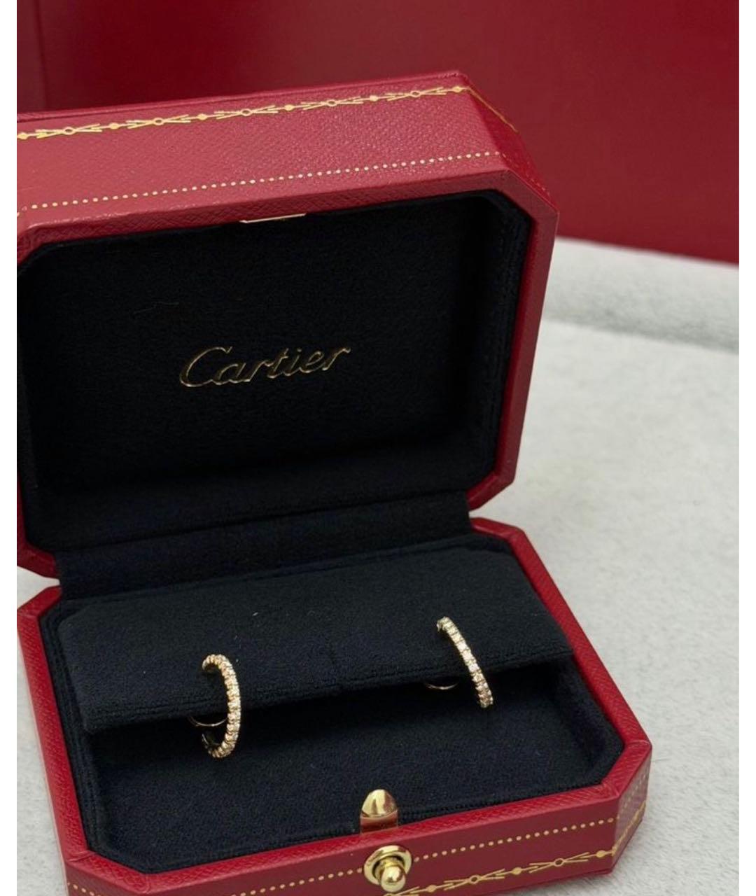 CARTIER Золотые серьги из желтого золота, фото 2