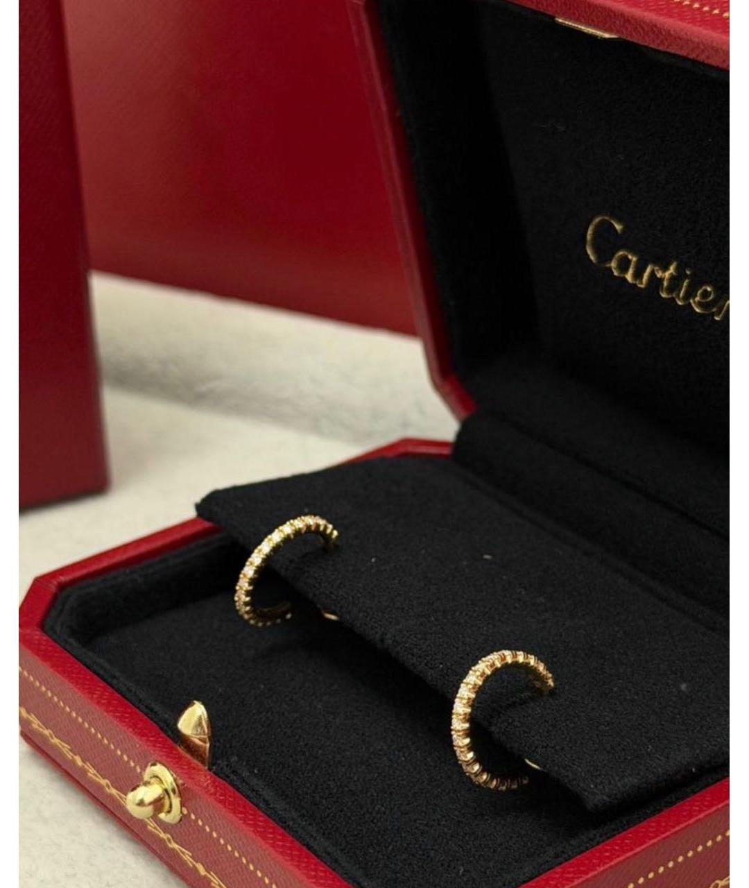 CARTIER Золотые серьги из желтого золота, фото 3
