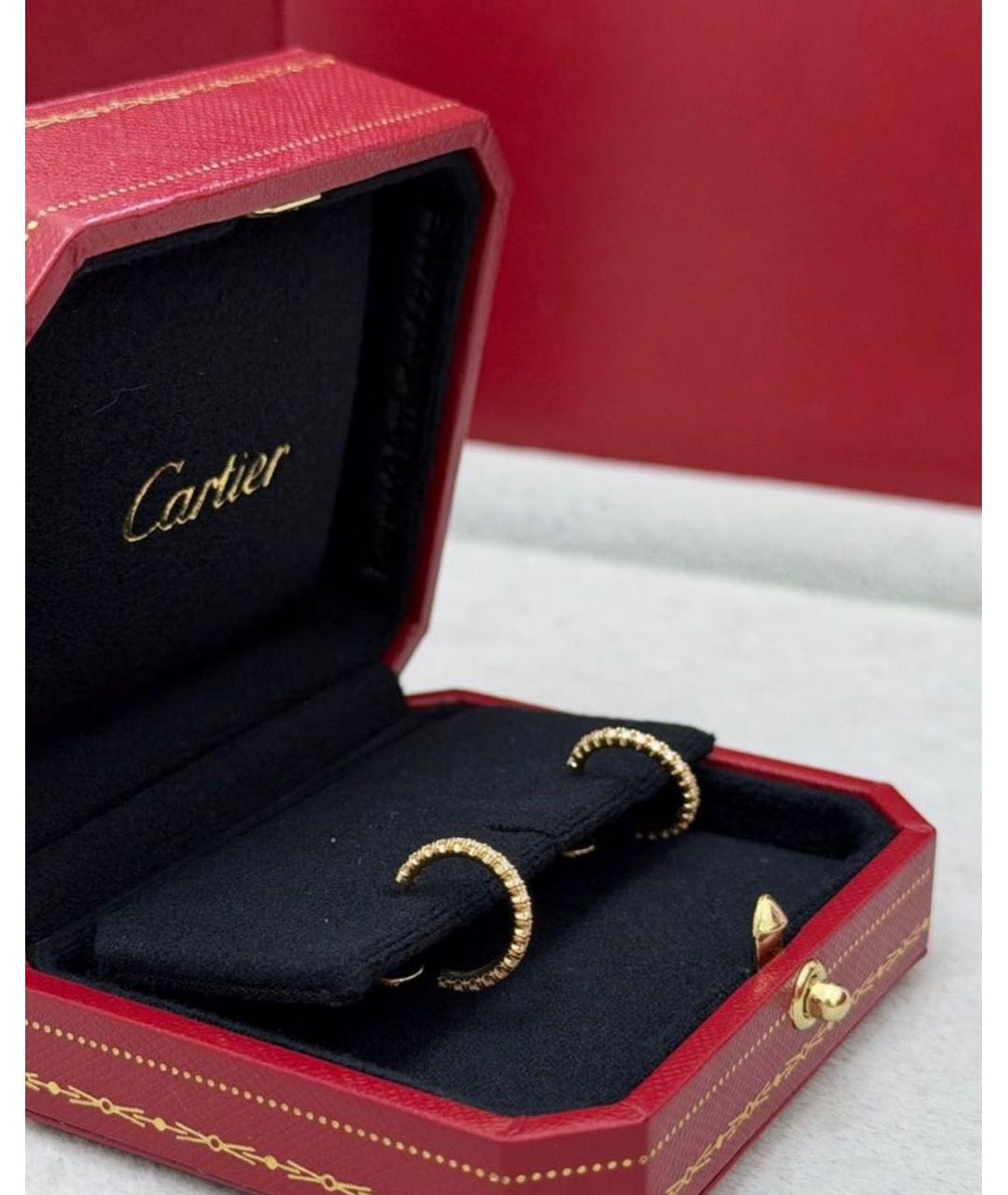 CARTIER Золотые серьги из желтого золота, фото 4
