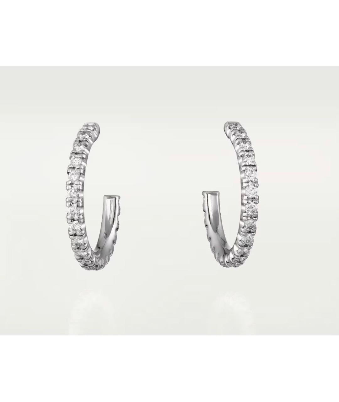 CARTIER Серебряные серьги из белого золота, фото 9