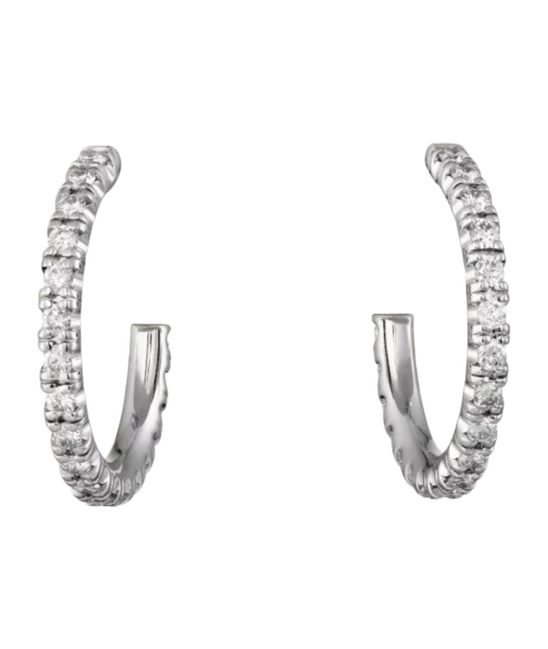 CARTIER Серебряные серьги из белого золота, фото 1
