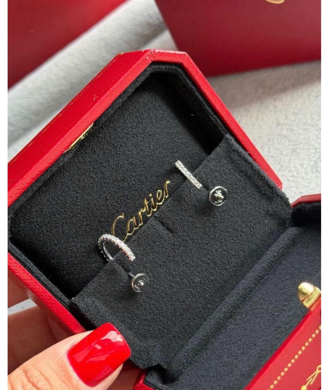 CARTIER Серебряные серьги из белого золота, фото 7