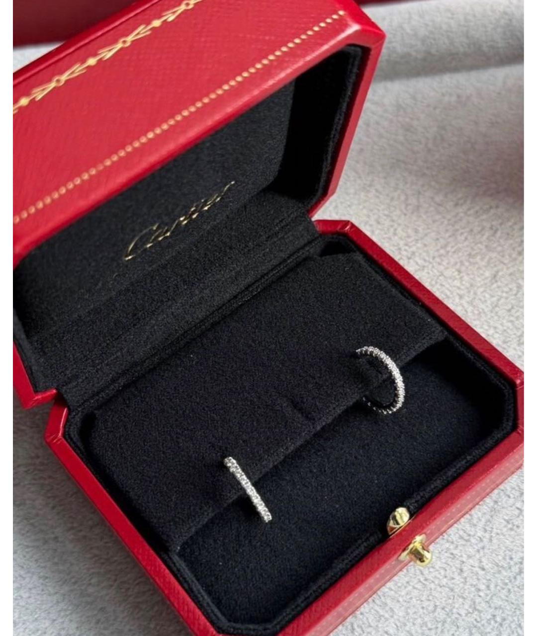 CARTIER Серебряные серьги из белого золота, фото 2