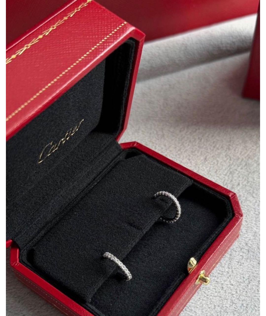 CARTIER Серебряные серьги из белого золота, фото 3