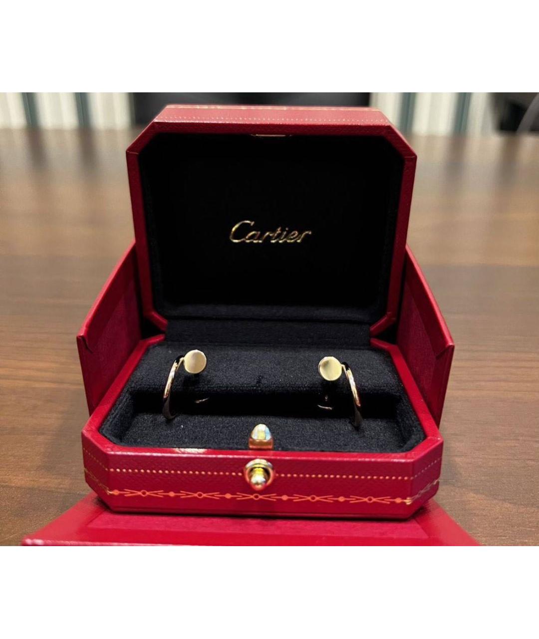 CARTIER Золотые серьги из желтого золота, фото 4