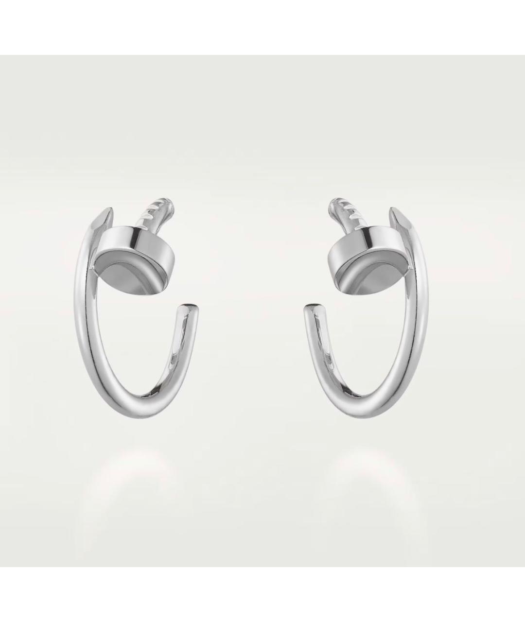 CARTIER Серебряные серьги из белого золота, фото 7