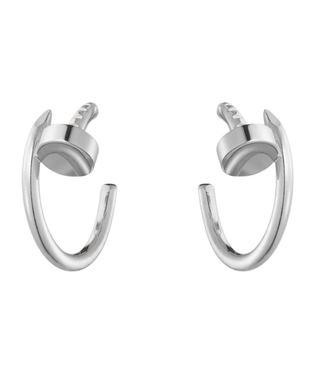 CARTIER Серебряные серьги из белого золота, фото 1