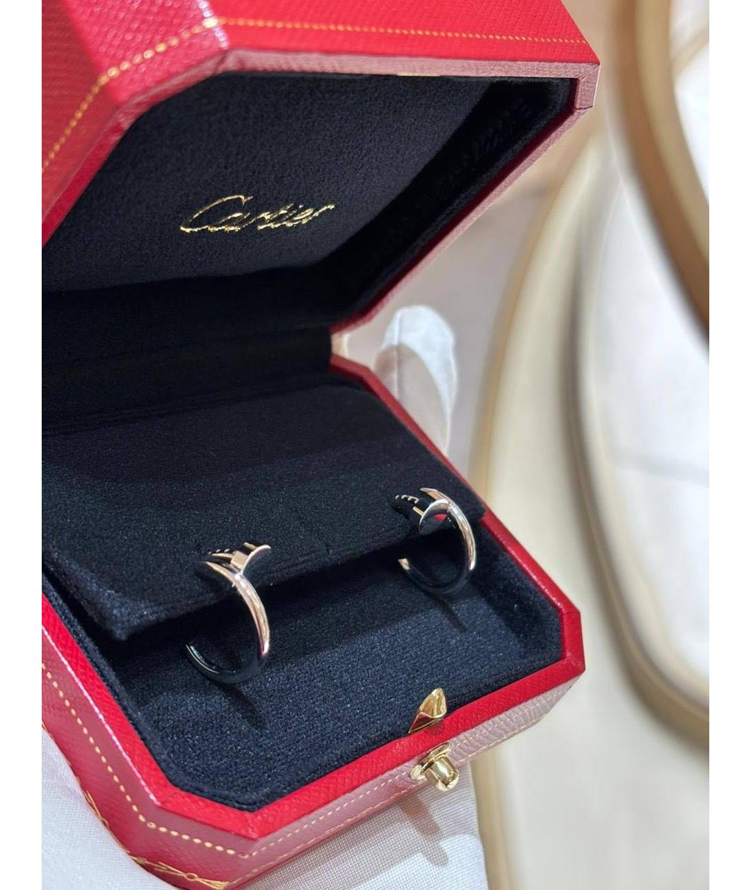 CARTIER Серебряные серьги из белого золота, фото 2