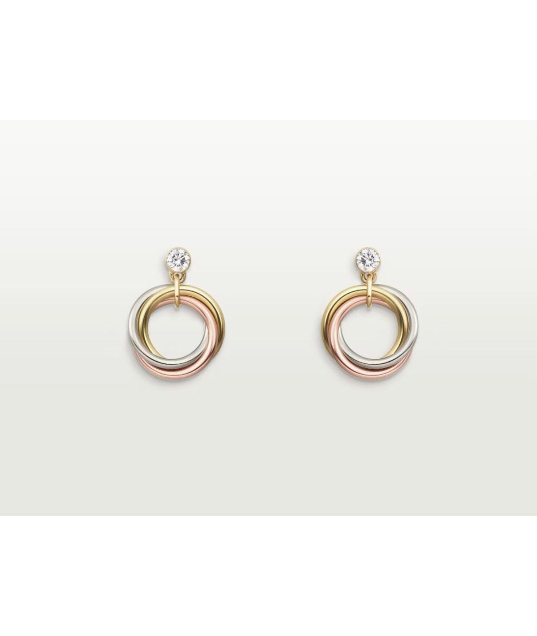 CARTIER Золотые серьги из белого золота, фото 9