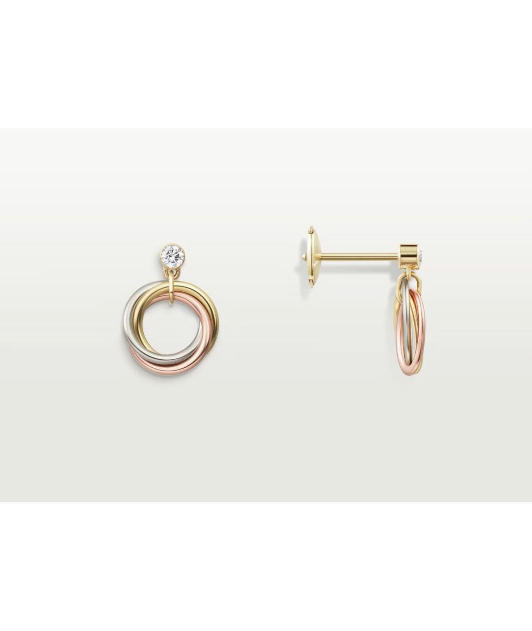 CARTIER Золотые серьги из белого золота, фото 6