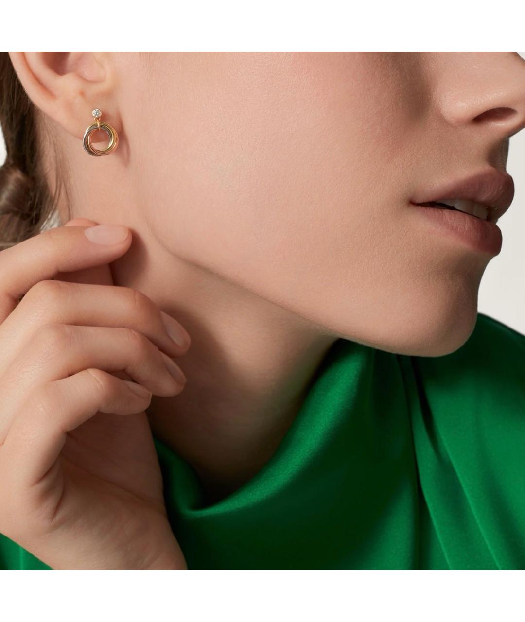 CARTIER Золотые серьги из белого золота, фото 8