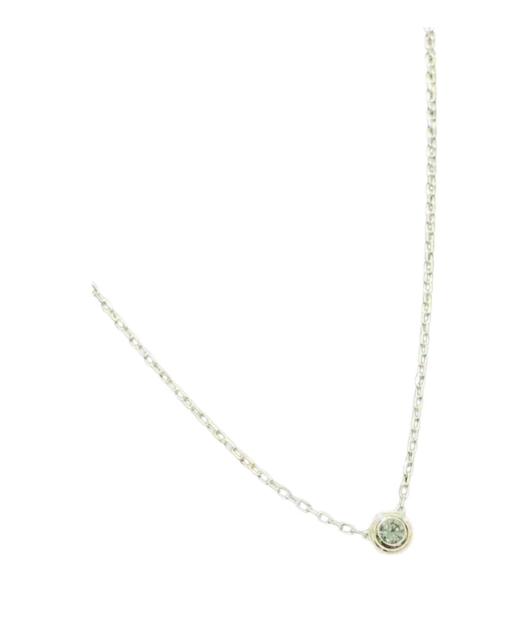 CARTIER Серебряное колье из белого золота, фото 1