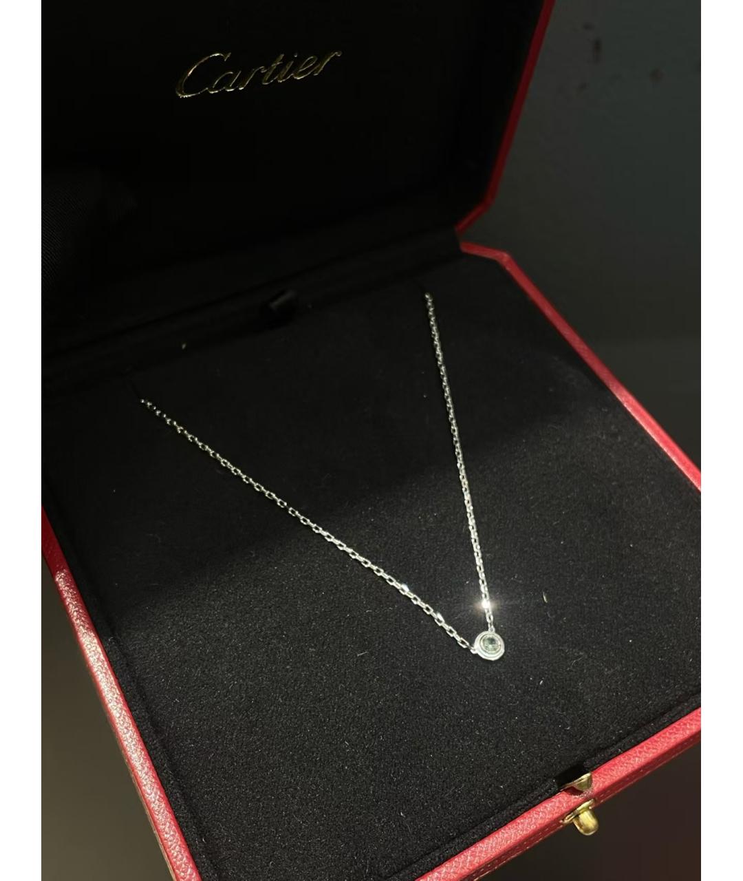 CARTIER Серебряное колье из белого золота, фото 3
