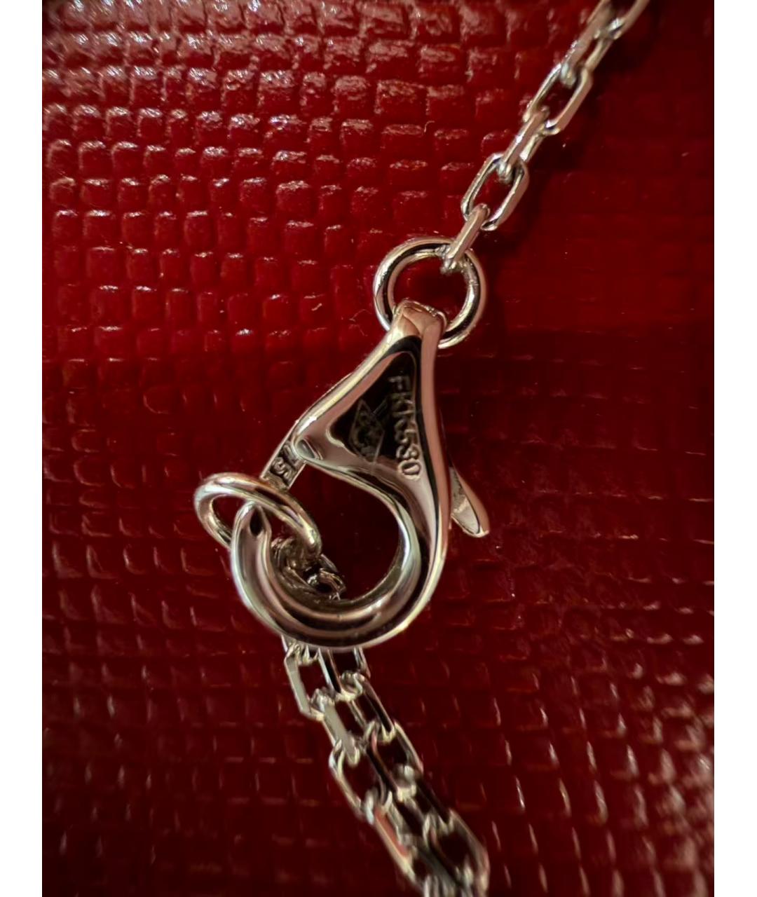 CARTIER Серебряное колье из белого золота, фото 5