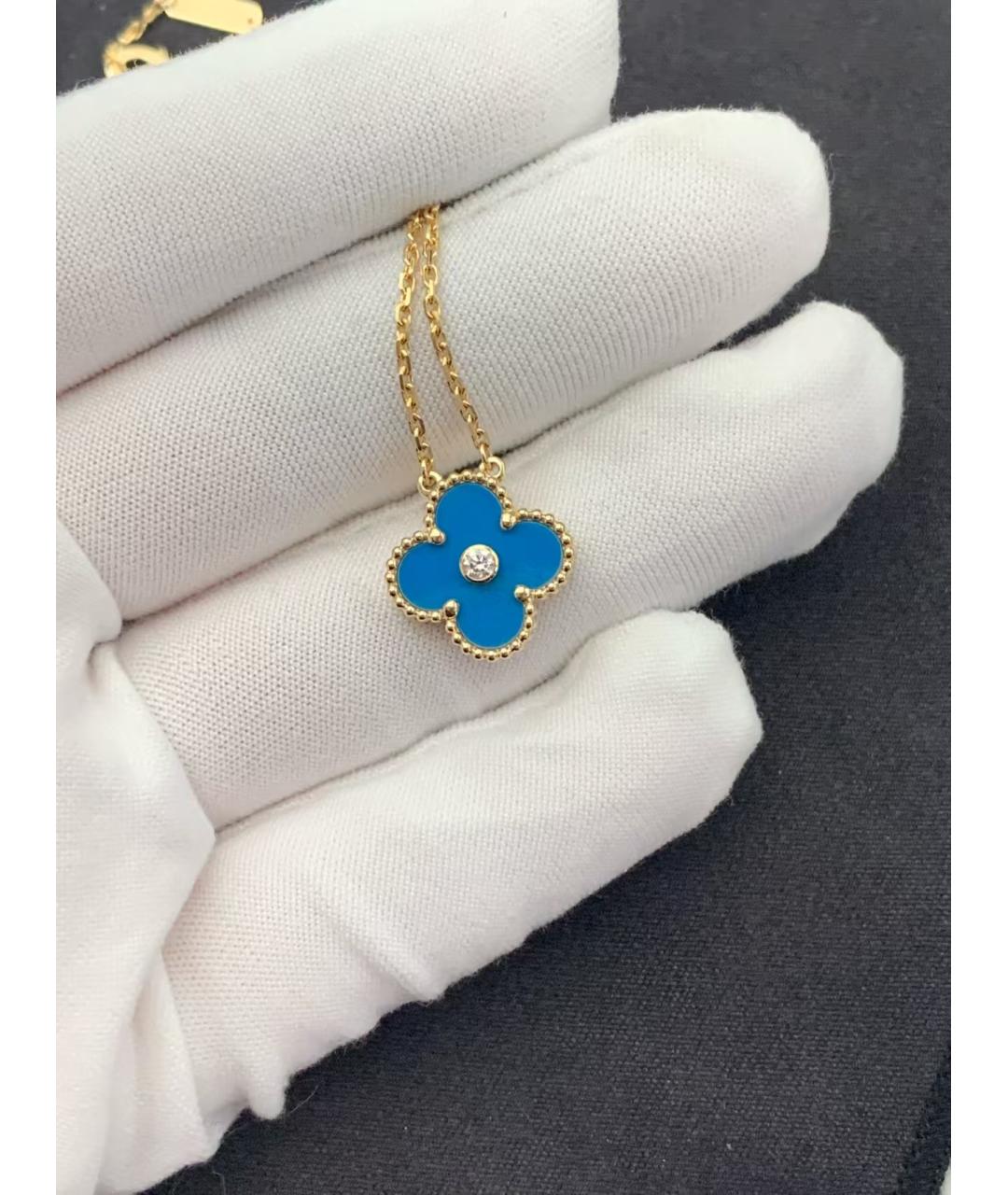 VAN CLEEF & ARPELS Синяя подвеска, фото 4