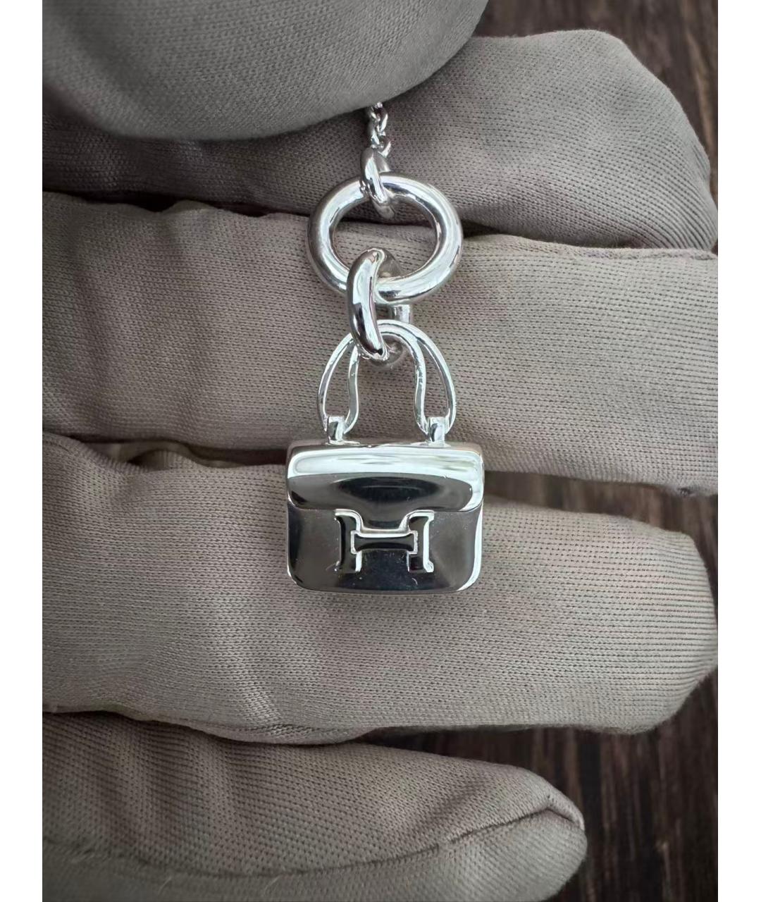 HERMES Серебряное серебряное колье, фото 3