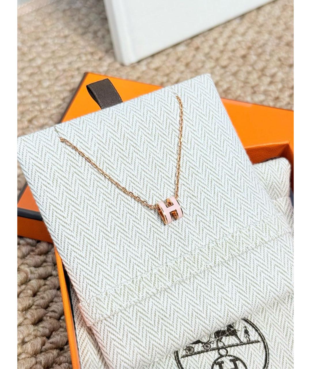 HERMES Золотое колье, фото 2