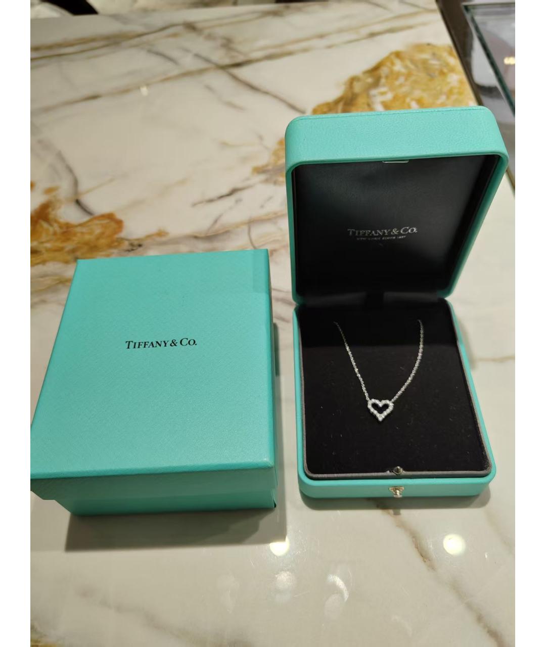 TIFFANY&CO Серебряное колье из белого золота, фото 2