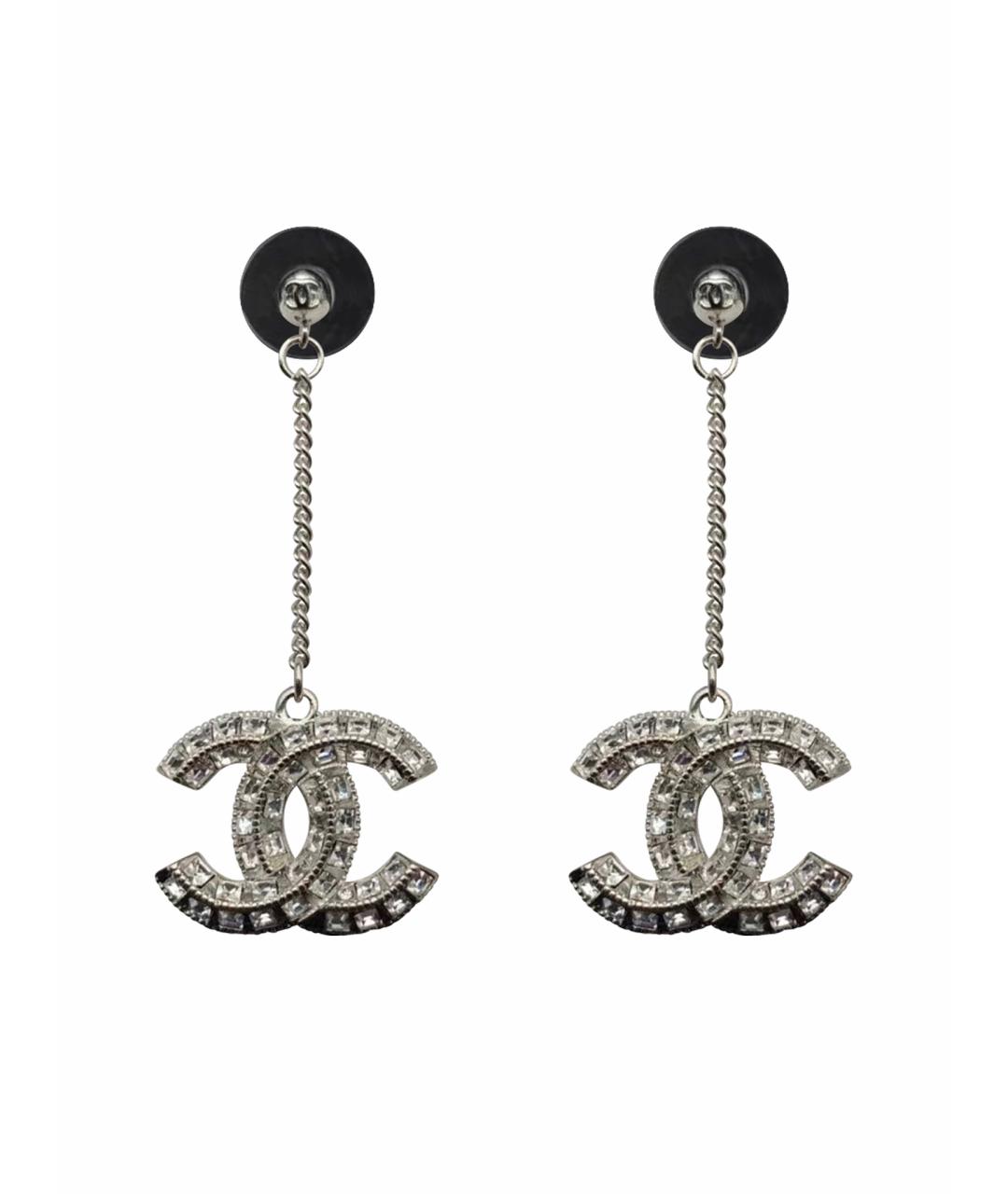 CHANEL Серебряные серьги, фото 1