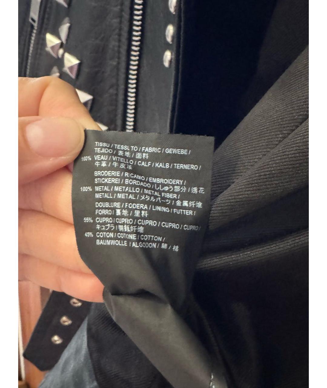 SAINT LAURENT Черная кожаная куртка, фото 7