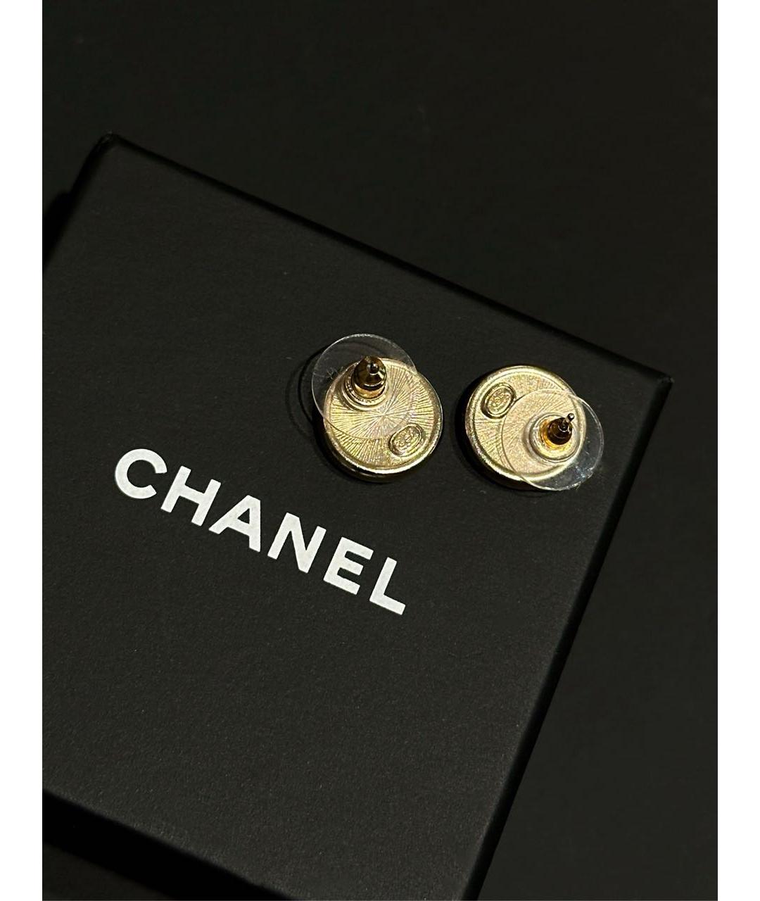 CHANEL Золотые серьги, фото 3