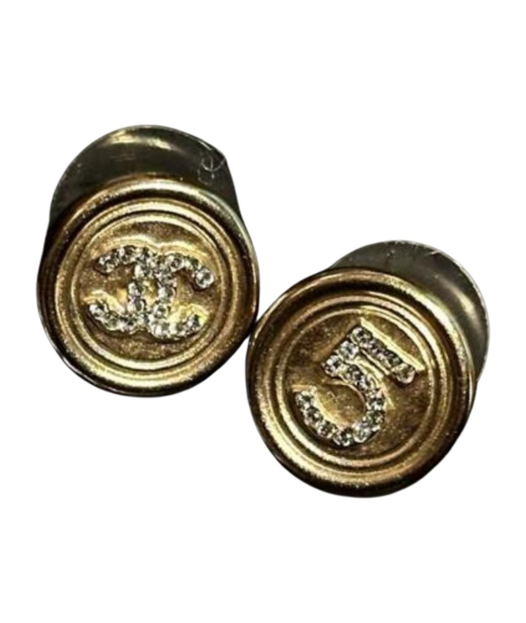 CHANEL Золотые серьги, фото 1