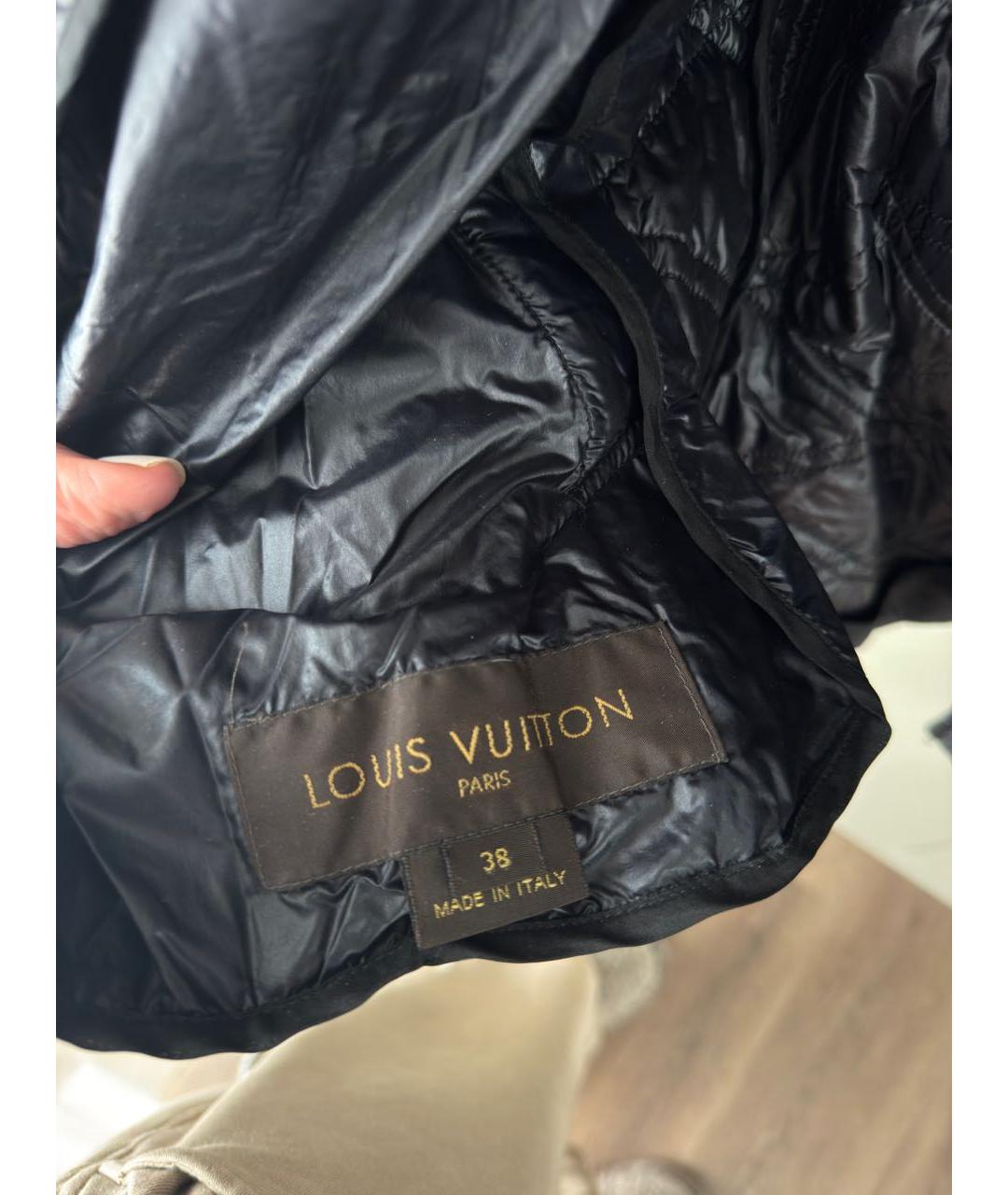 LOUIS VUITTON Черная полиамидовая куртка, фото 4