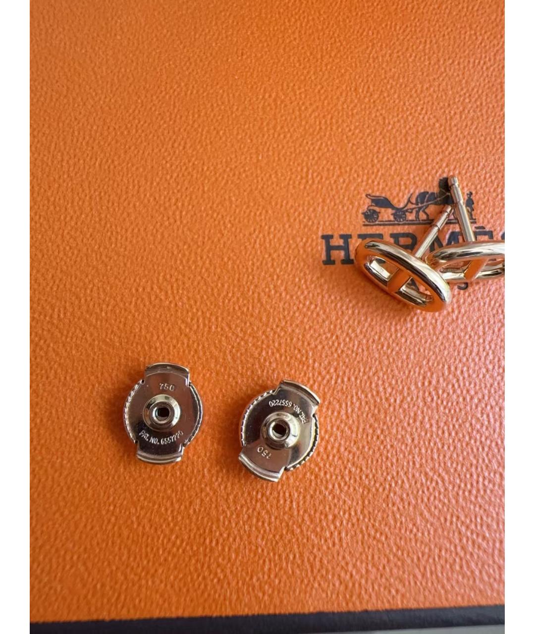 HERMES Золотые серьги, фото 4