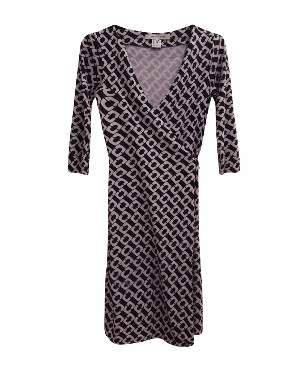 DIANE VON FURSTENBERG Мульти шелковое повседневное платье, фото 1