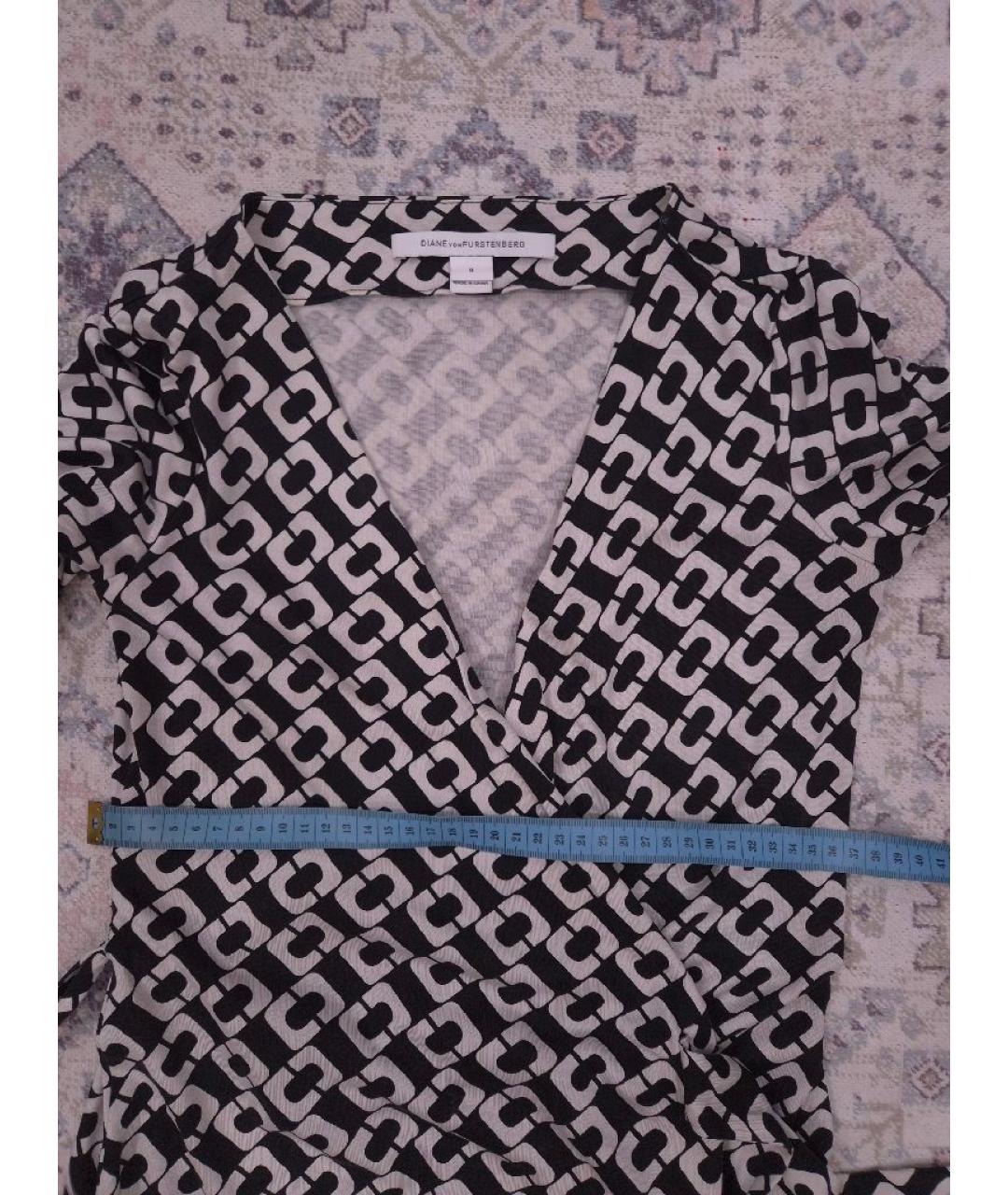 DIANE VON FURSTENBERG Мульти шелковое повседневное платье, фото 6