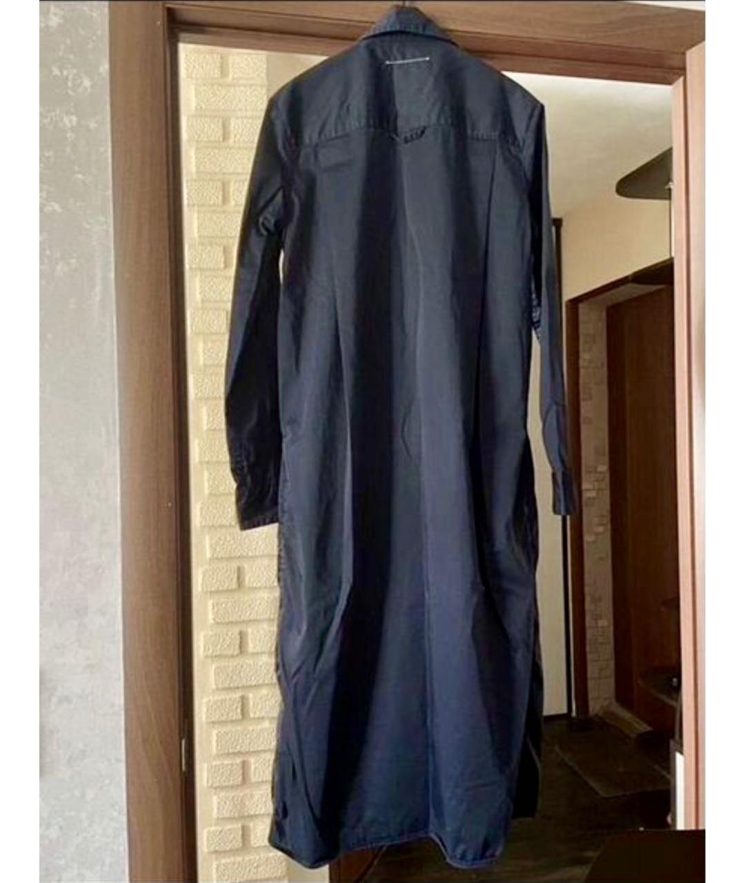 MM6 MAISON MARGIELA Синее хлопковое повседневное платье, фото 2