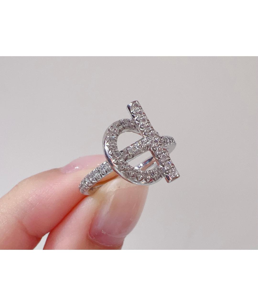 HERMES Серебряное кольцо из белого золота, фото 4