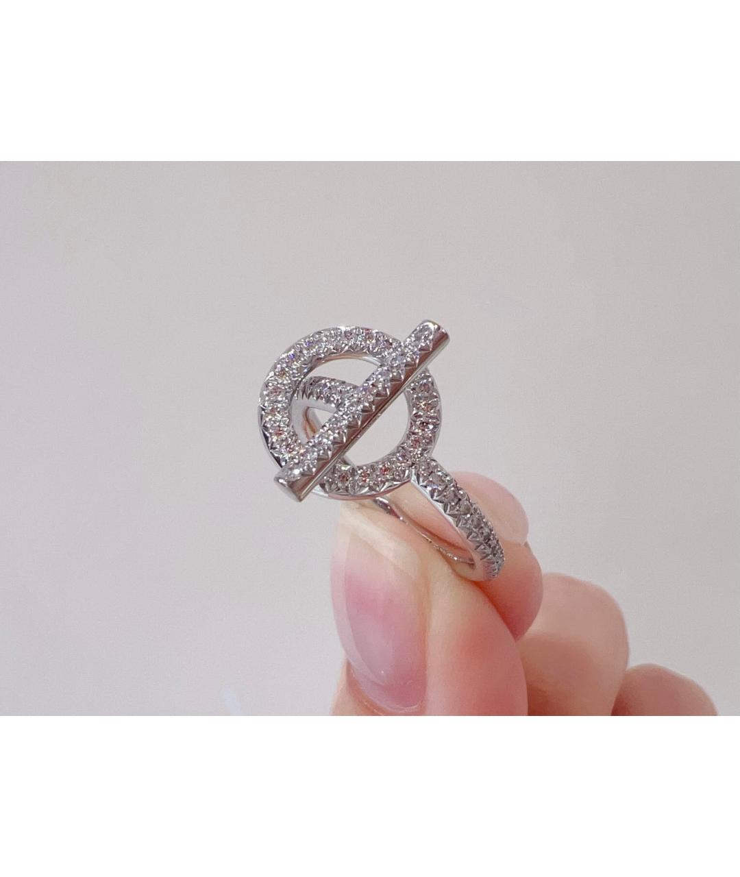 HERMES Серебряное кольцо из белого золота, фото 5