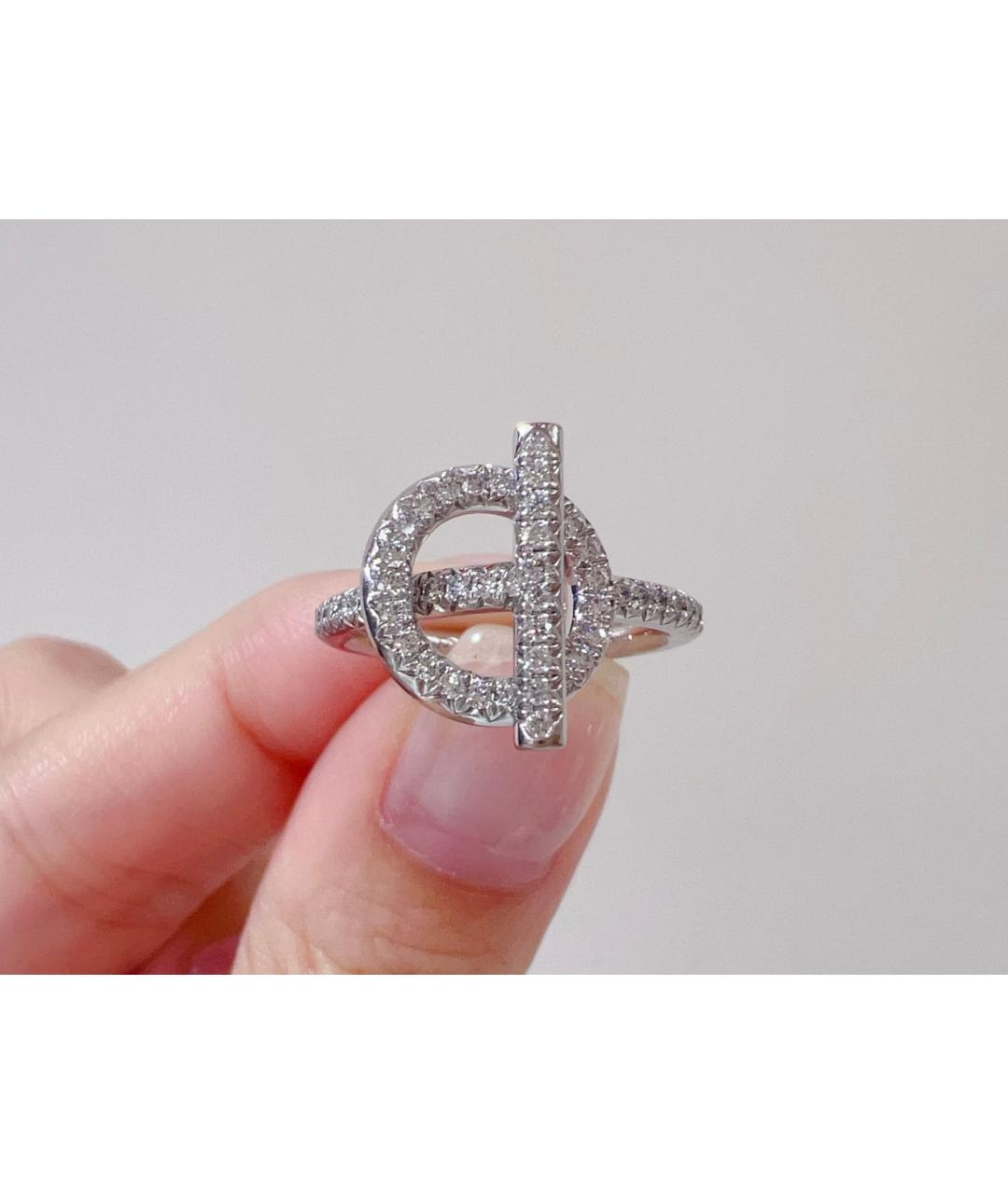 HERMES Серебряное кольцо из белого золота, фото 6
