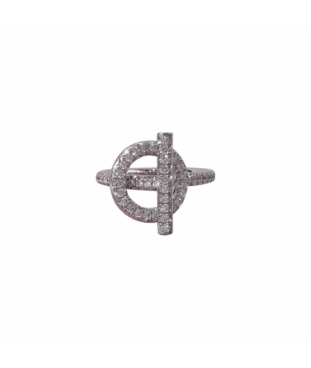 HERMES Серебряное кольцо из белого золота, фото 1