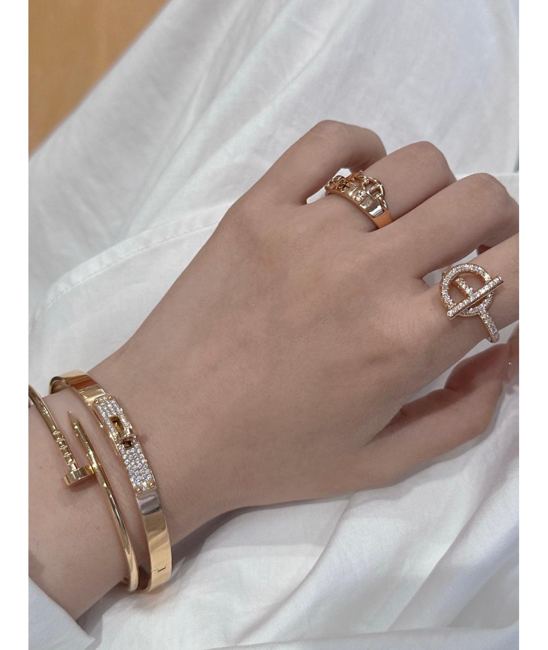 HERMES Серебряное кольцо из белого золота, фото 8