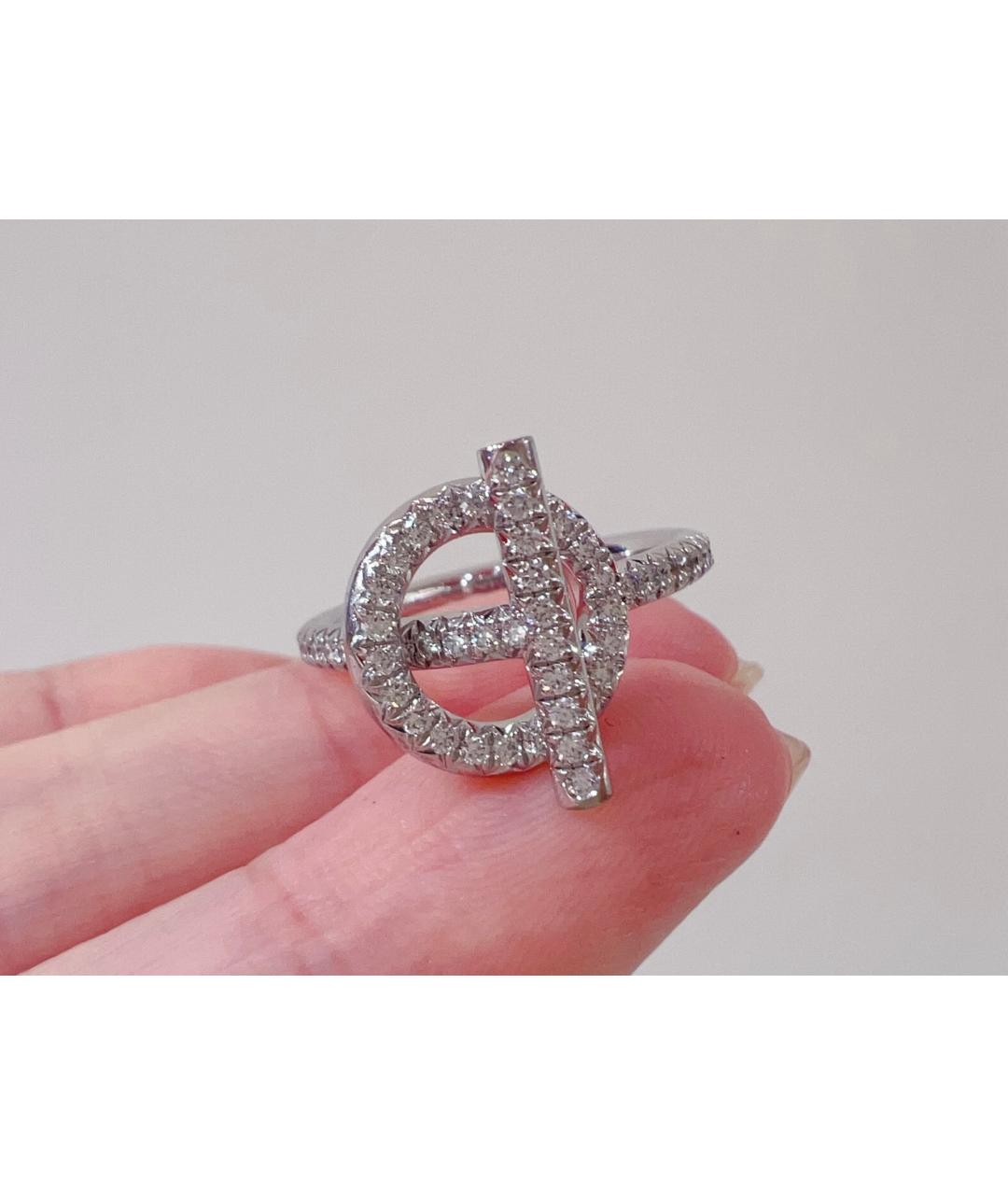 HERMES Серебряное кольцо из белого золота, фото 3