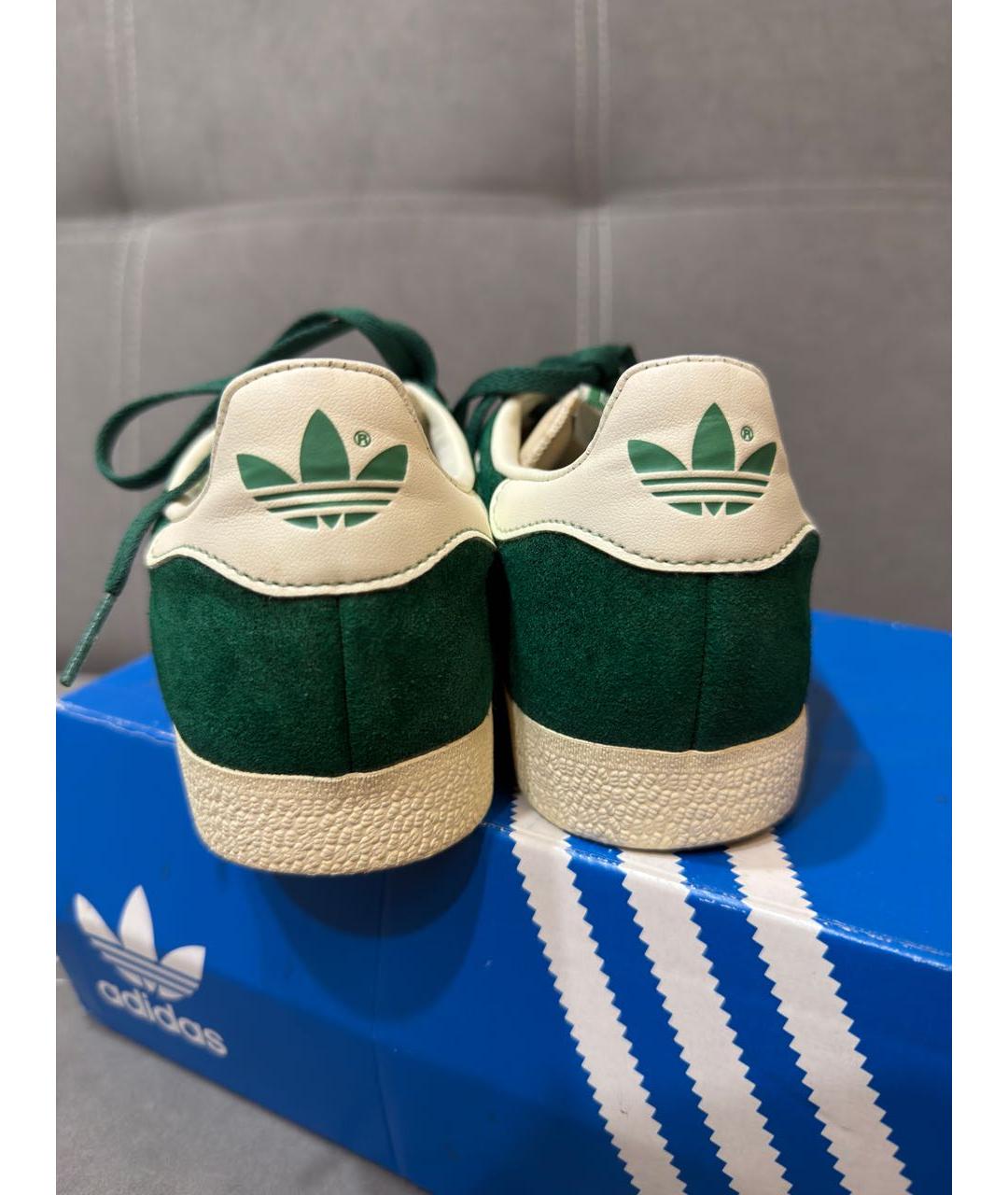 ADIDAS Зеленые замшевые кеды, фото 4