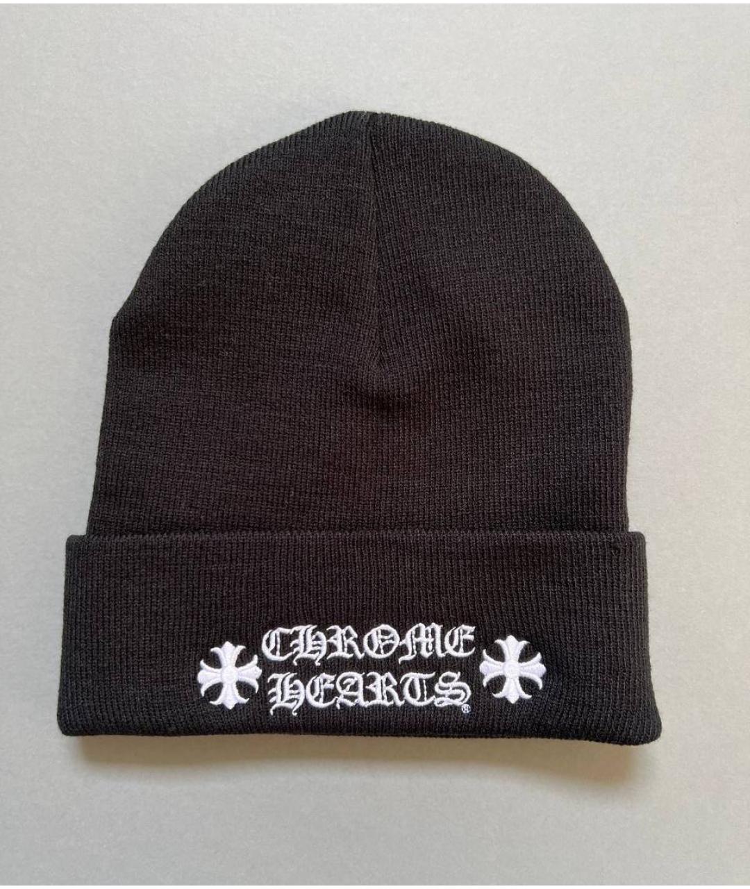 CHROME HEARTS Черная шапка, фото 3