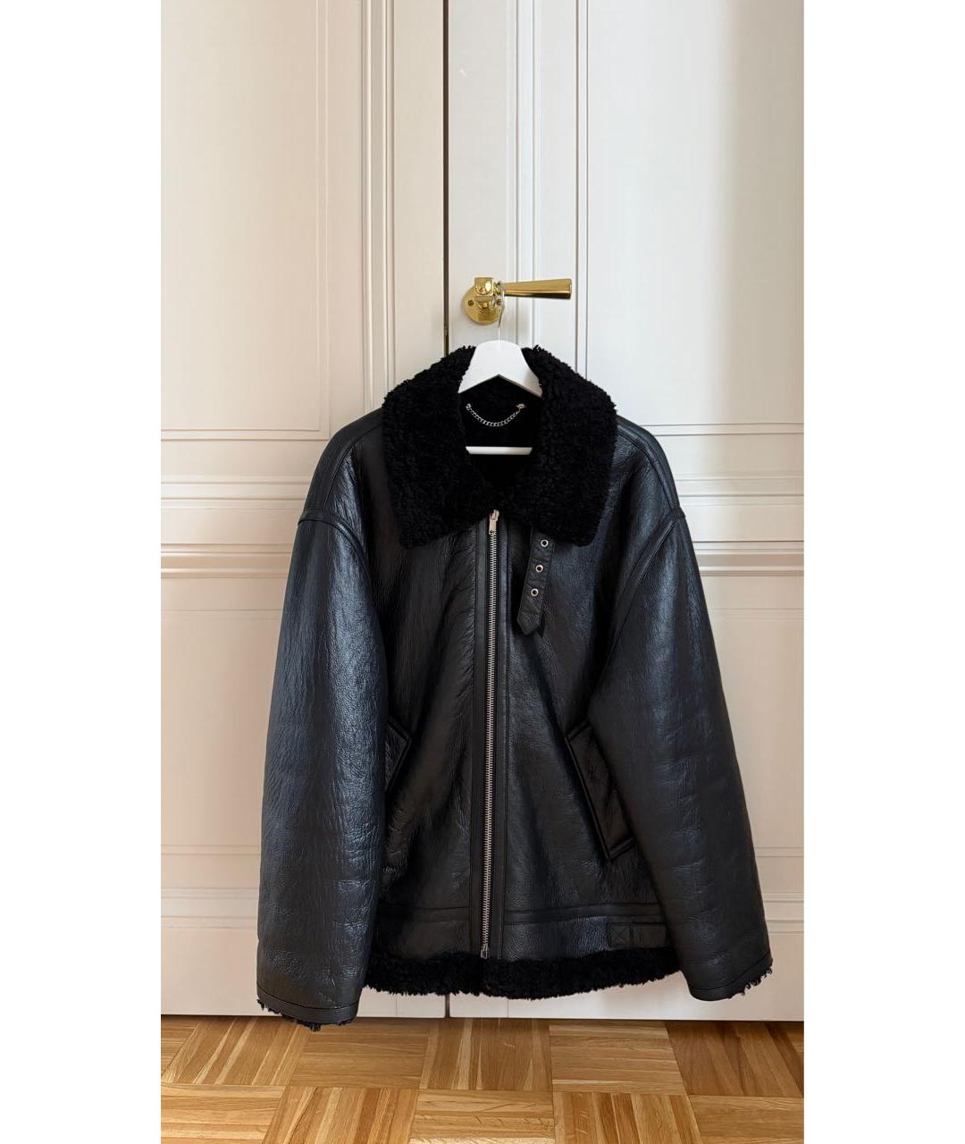 VETEMENTS Черная кожаная дубленка, фото 5