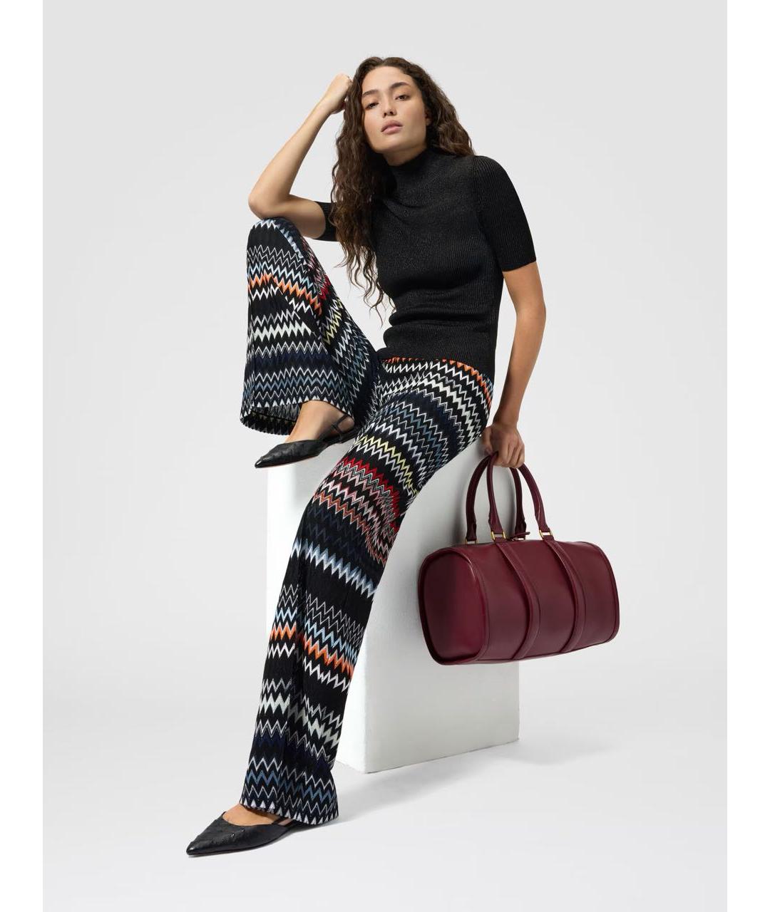 MISSONI Мульти вискозные прямые брюки, фото 2