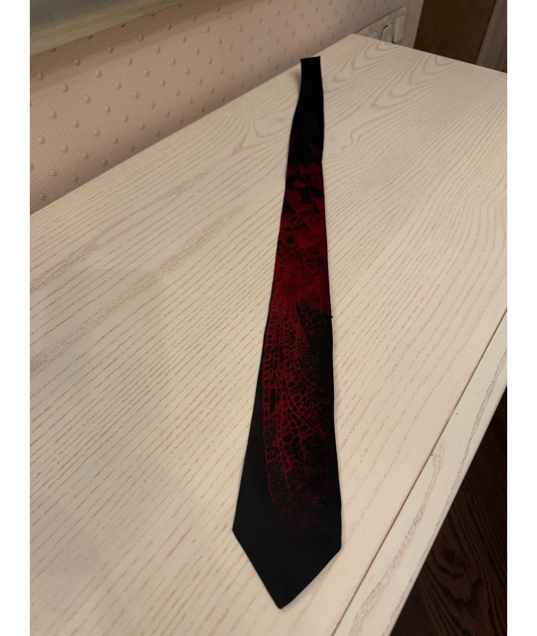 MCQ ALEXANDER MCQUEEN Черный шелковый галстук, фото 5