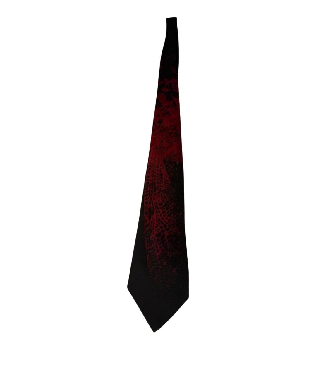 MCQ ALEXANDER MCQUEEN Черный шелковый галстук, фото 1