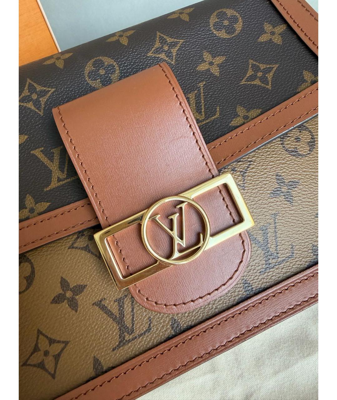 LOUIS VUITTON Коричневая сумка через плечо из канвы, фото 7